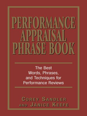 cover image of Performance Appraisal Phrase Book